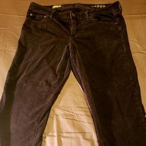 GAP 32 short black corduroy 1969 pants